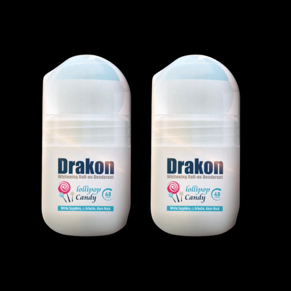Drakon Roll On Lollipop Deodorant to Lighten Skin, Offer (1+1) 50 ml - Drakon